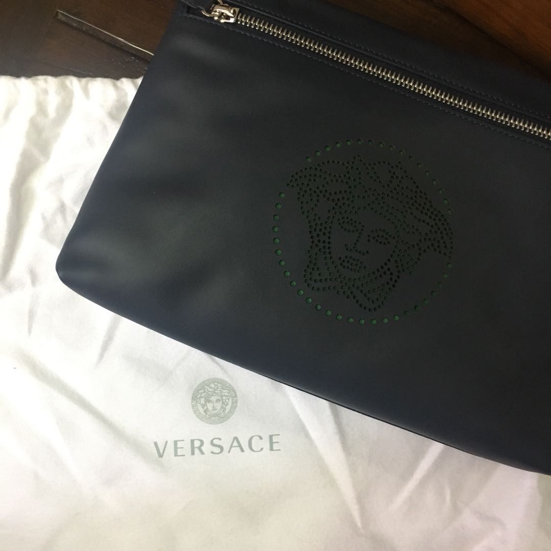 Authentic Versace clutch, Luxury, Bags & Wallets on Carousell