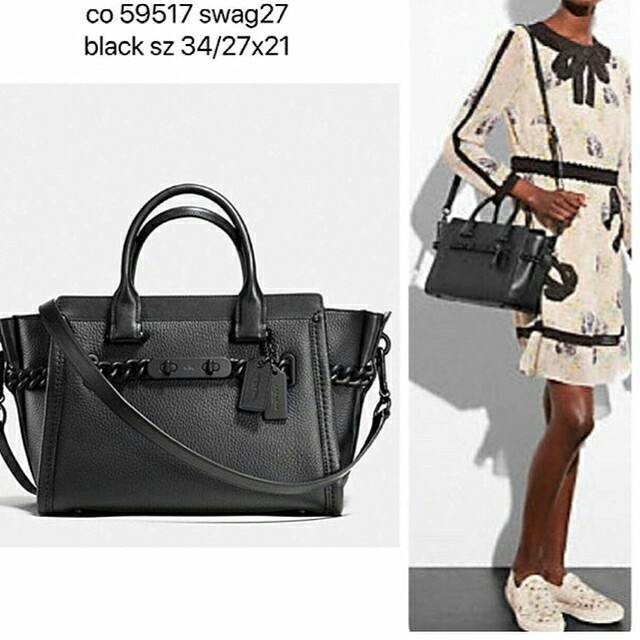 Coach Swagger 27 Black Matte