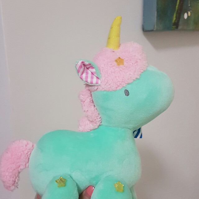 green unicorn stuffed animal