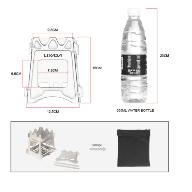 Lixada Portable Outdoor Stove Compact Folding Wood Stove Portable Outdoor Camping Stove Cooking Picnic Hiking Home Appliances On Carousell