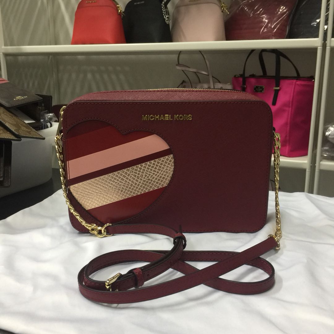 michael kors backpack with heart