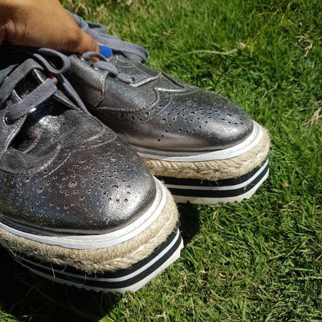 Prada creepers brogue replica Women s Fashion Footwear Loafers on Carousell