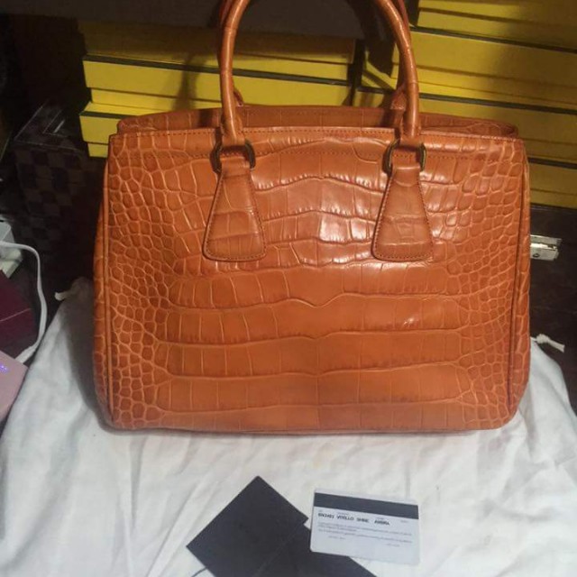 prada crocodile bag