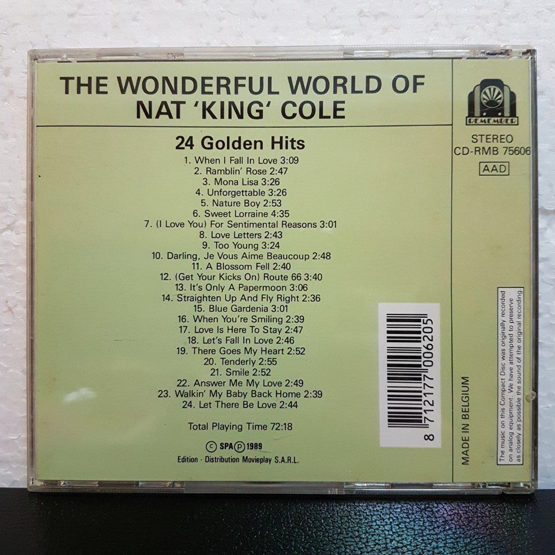 What A Wonderful World Nat King Cole Reserved: CD> The Wonderful World Of Nat 'King' Cole, Hobbies & Toys