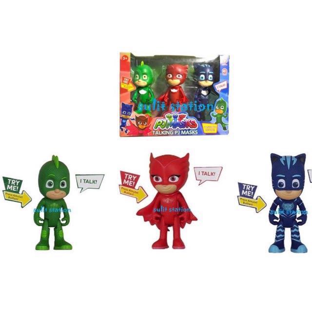 Talking Set Of 3 Pj Masks Gekko Owlette Catboy Toy Figures Toys