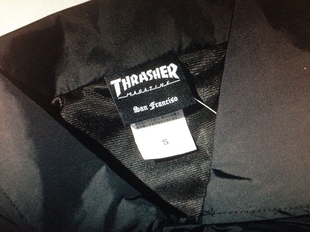 Thrasher coach jacket black on sale