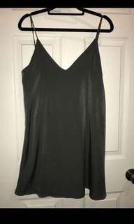 Mendocino Green Slip Dress Size Small