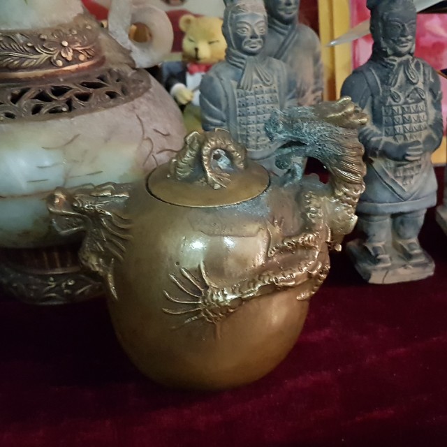 Antique dragon teapot, Furniture & Home Living, Kitchenware & Tableware