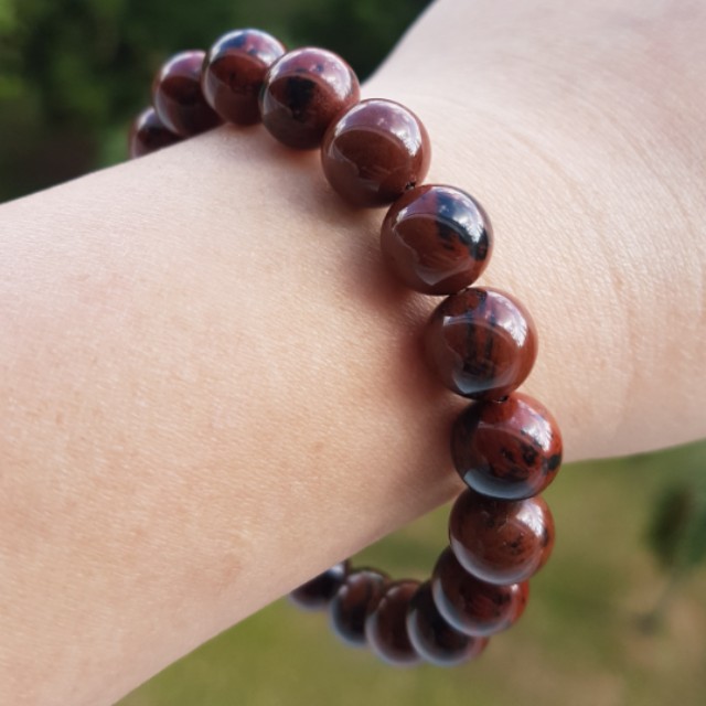 Mahogany cheap obsidian bracelet
