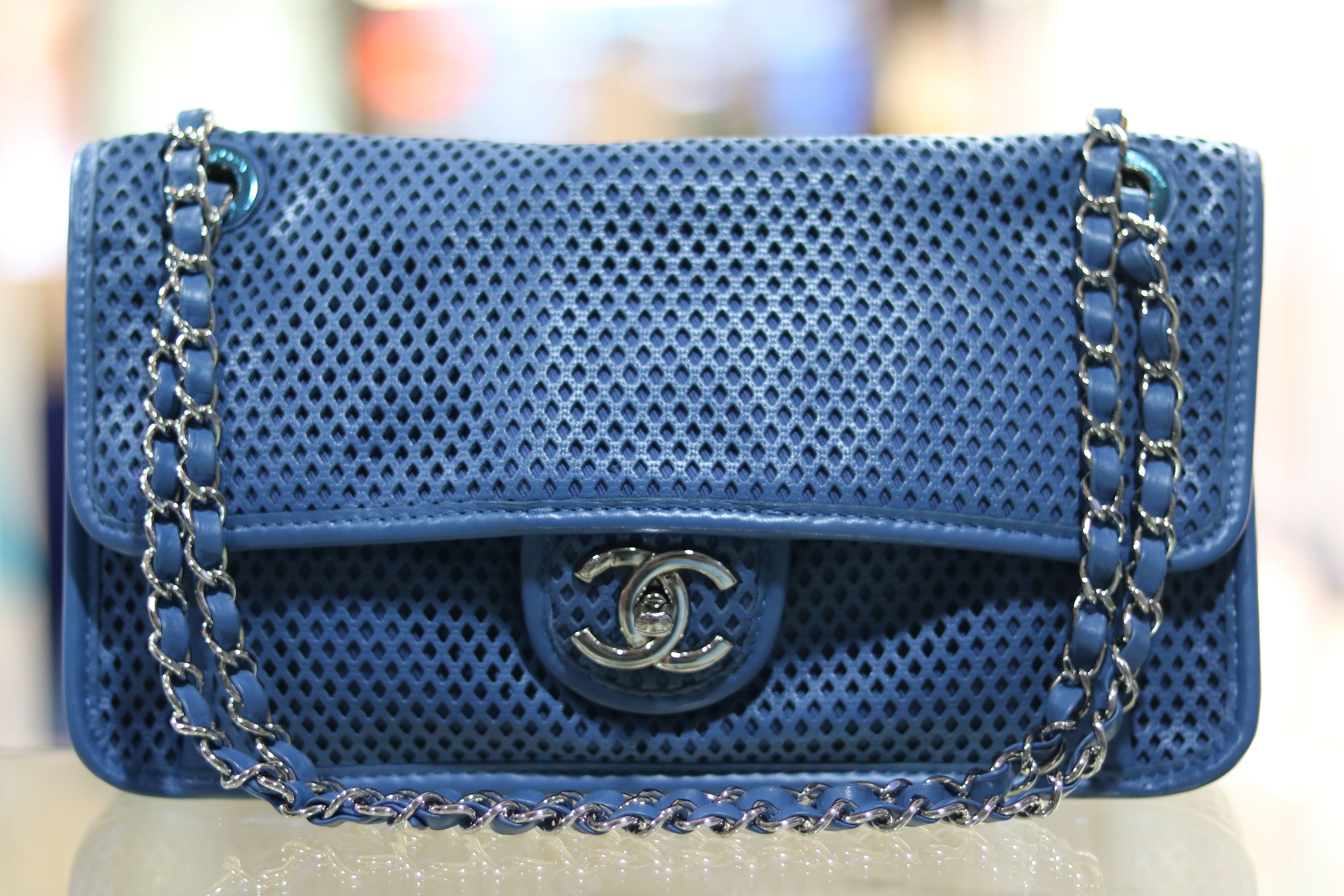 Chanel Perforated Up in The Air Flap Bag, Luxury, Bags & Wallets