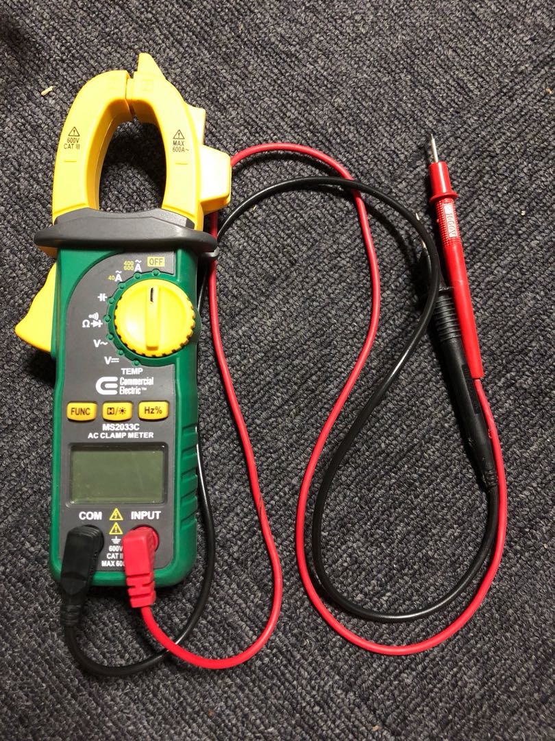 Commercial Electric Digital Clamp Meter MS2033C AC 600V 600A, Audio