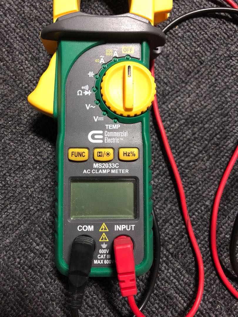 Commercial Electric Digital Clamp Meter MS2033C AC 600V 600A, Audio