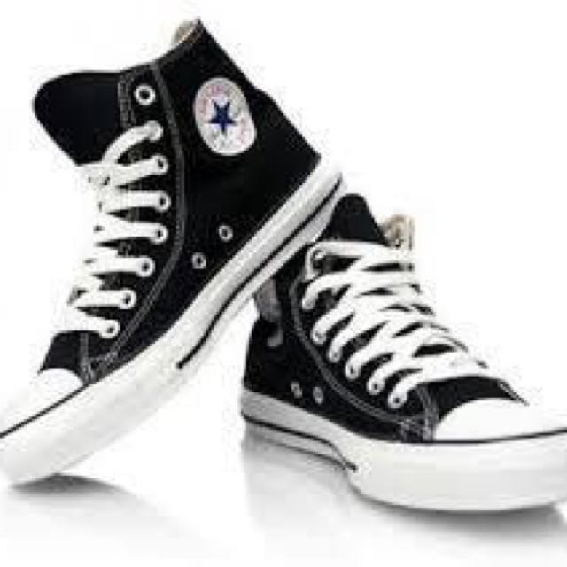 converse hi cut black