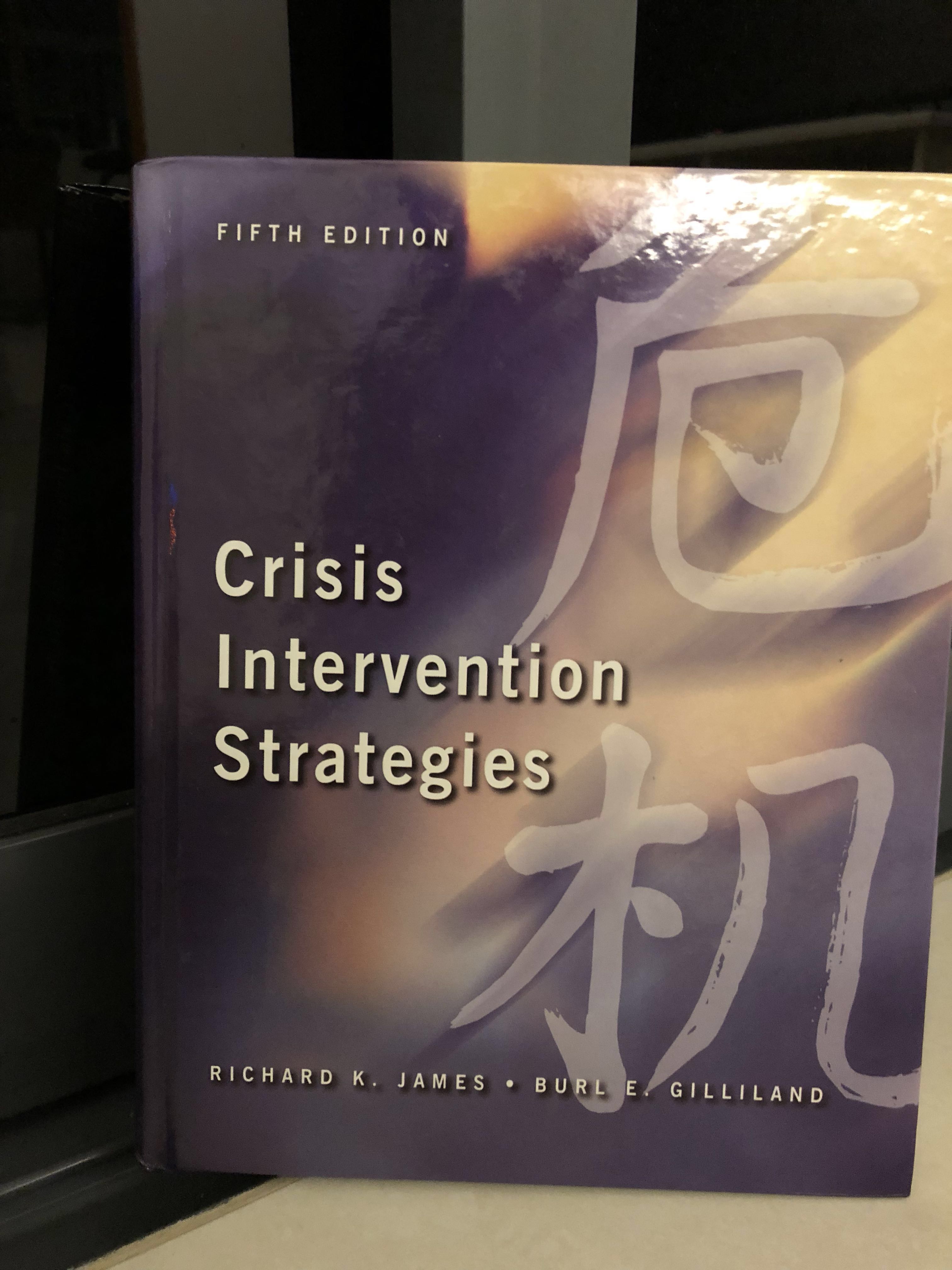 Crisis Intervention Strategies 5th Ed Richard K James Hardcover