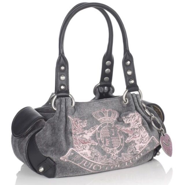 gray juicy couture bag