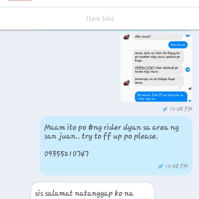 Proof of Receive Ite. (Category: Baby Toiletries & Grooming) located in Manila. Submitted by ms_sophistic8ted (Listing ID 160706714, Image 1). Description: .
