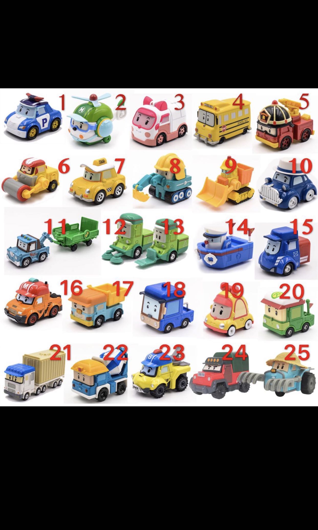 robocar poli diecast