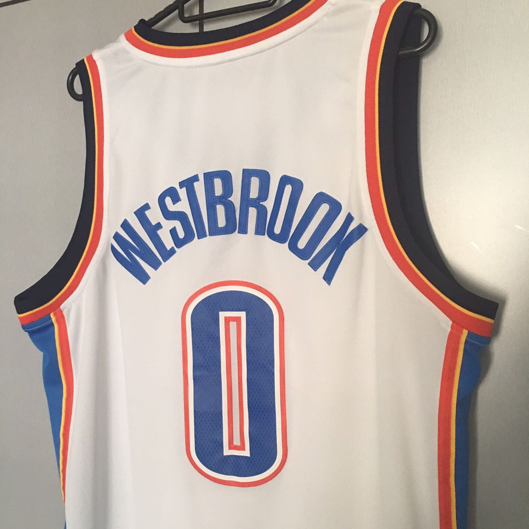 white okc jersey