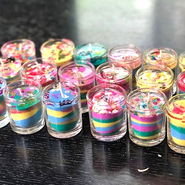 Party Sand Art Candle Cup Kids, Babies & Kids, Babies Apparel on Carousell