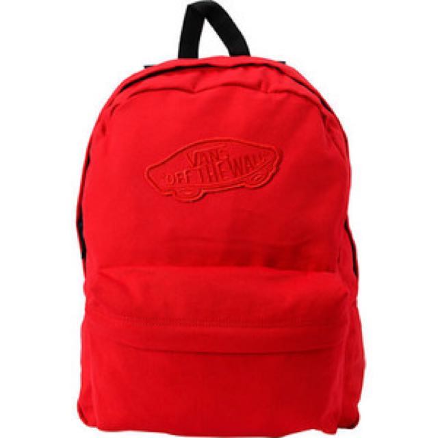 red vans bookbag