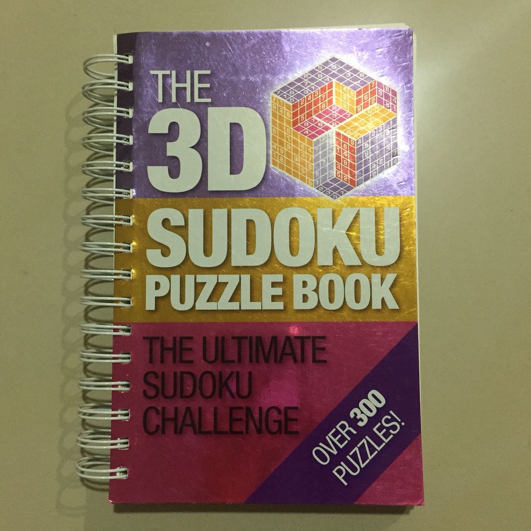 3D Sudoku Puzzle Book Hobbies Toys Books Magazines