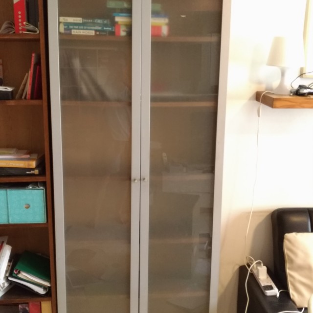 Billy bookcase with frosted door, Furniture & Home Living, Furniture