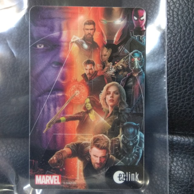 Brand New Collectibles Marvel Avengers Infinity War Ez link Cards