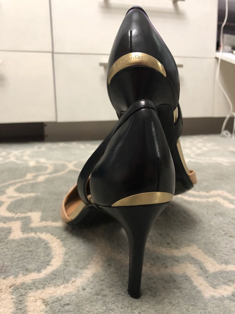 Calvin klein beige sales heels
