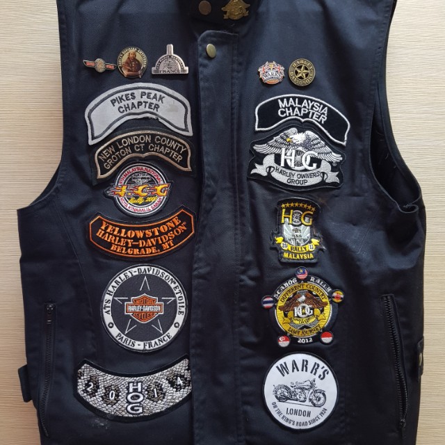 Harley Davidson HOG Malaysian Chapter Vest, Men's Fashion, Tops & Sets ...