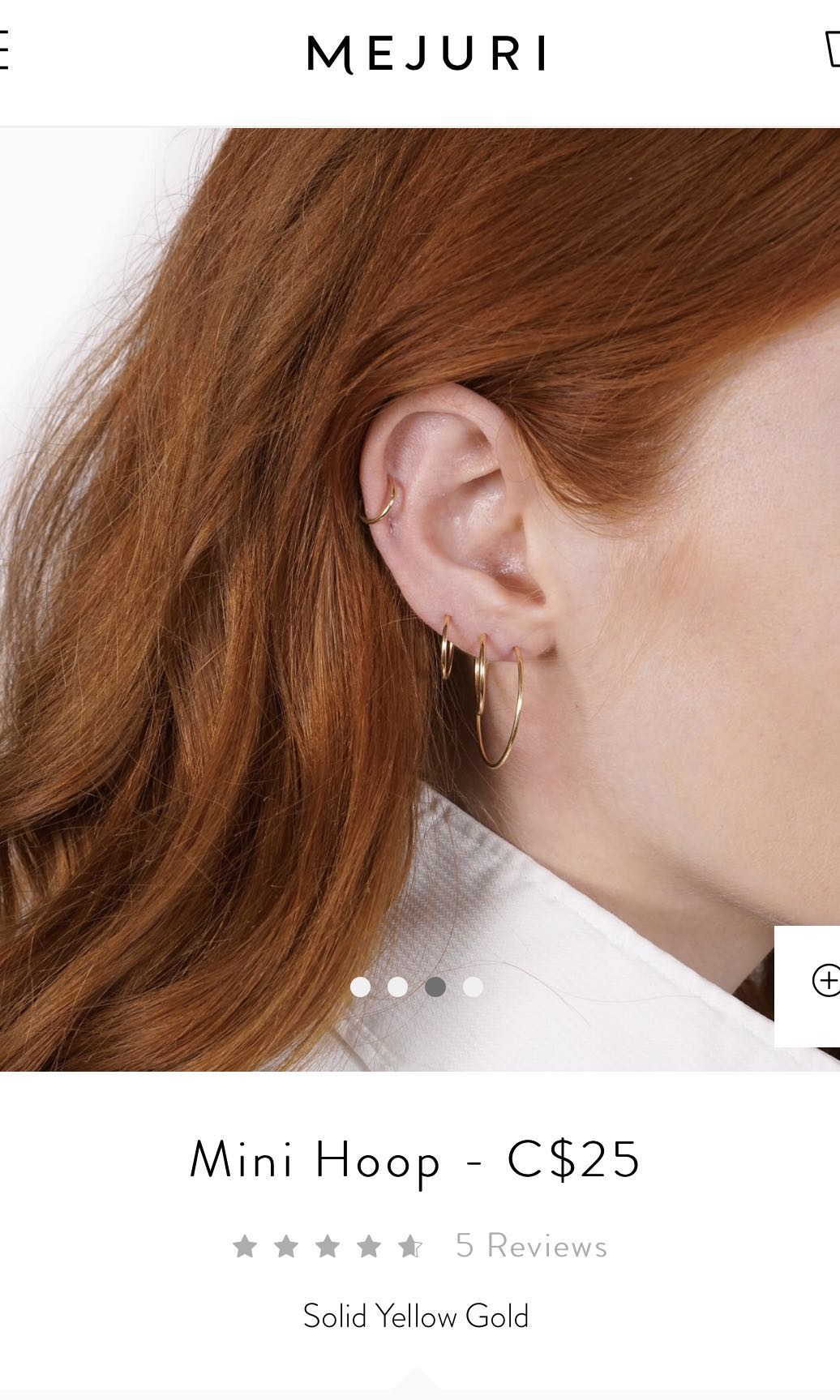 Mejuri store cartilage earrings