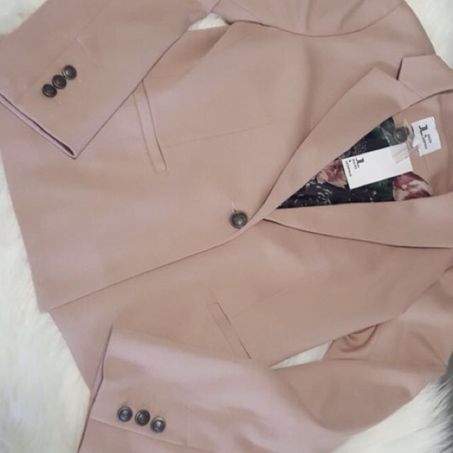 Jules and online leopold blazer pink