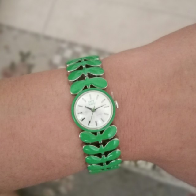 ORLA KIELY Laurel Watch Bracelet Green OK4048
