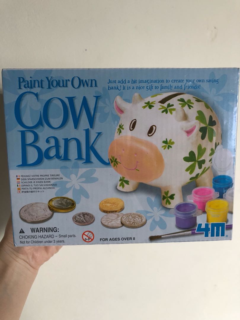 Paint Your Own Cow Bank, Babies & Kids, Baby Nursery & Kids Furniture