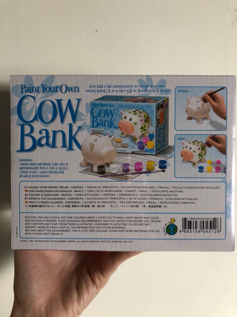 Paint Your Own Cow Bank, Babies & Kids, Baby Nursery & Kids Furniture