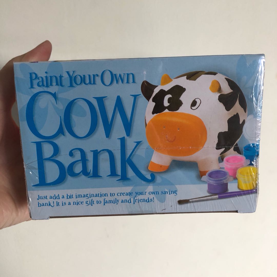 Paint Your Own Cow Bank, Babies & Kids, Baby Nursery & Kids Furniture