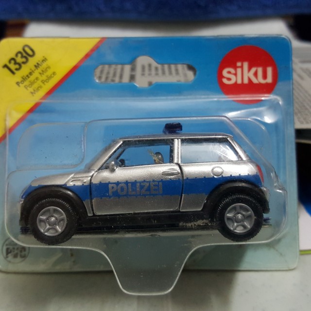 Siku Mini Cooper Morris Police Scale 164 Not Hotwheels Rubber
