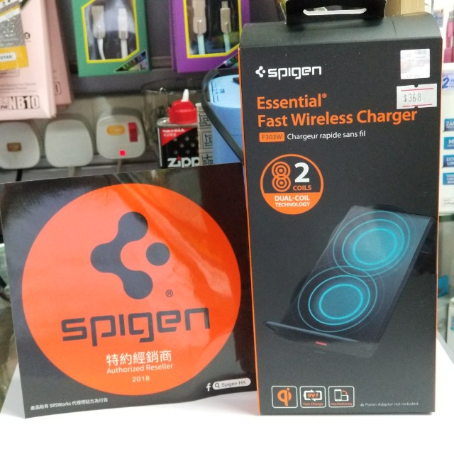 Spigen Essential Fast Wireless Charger F303w 雙銅圈無線充電座