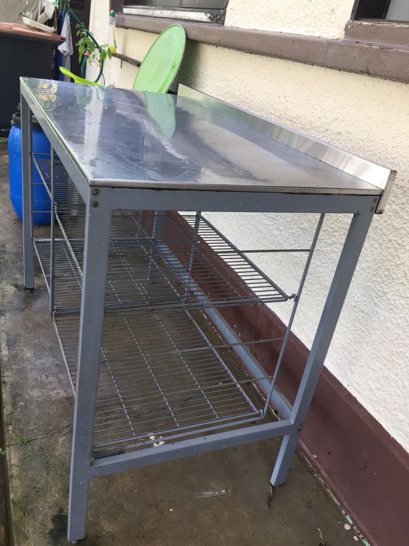 Stainless Steel Kitchen Working Table, Furniture & Home Living