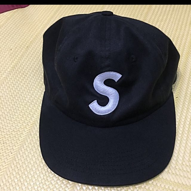 Supreme 15ss s logo 6 panel 黑, 他的時尚, 手錶及配件, 圓帽在旋轉拍賣