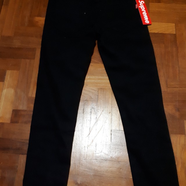 supreme black skinny jeans