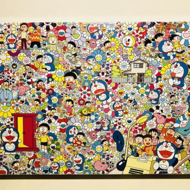 Takashi Murakami 村上隆 x Doraemon 哆啦A夢 叮噹 Puzzle 砌圖 1000pcs, 興趣及遊戲, 玩具