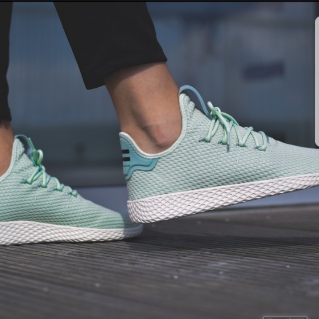wtt wts Adidas Pharrel Williams tennis hu linen mint green Men s Fashion Footwear Sneakers on Carousell