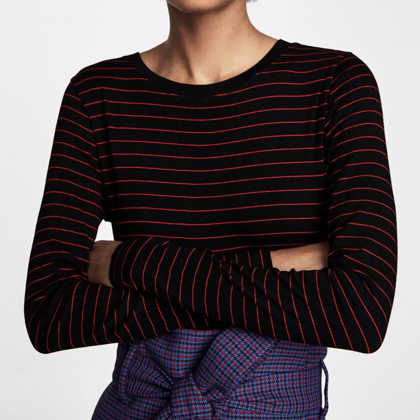 ZARA Cropped Tshirt, Women's Fashion, Tops, Other Tops on Carousell