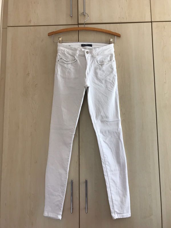 white jeans zara woman