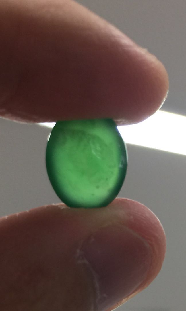 Natural Burmese Icy Translucent Olive Green Jadeite Openwork -  Portugal