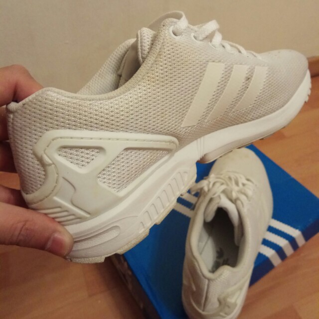 Adidas Originals Zx Flux White Men S Fashion Footwear On Carousell