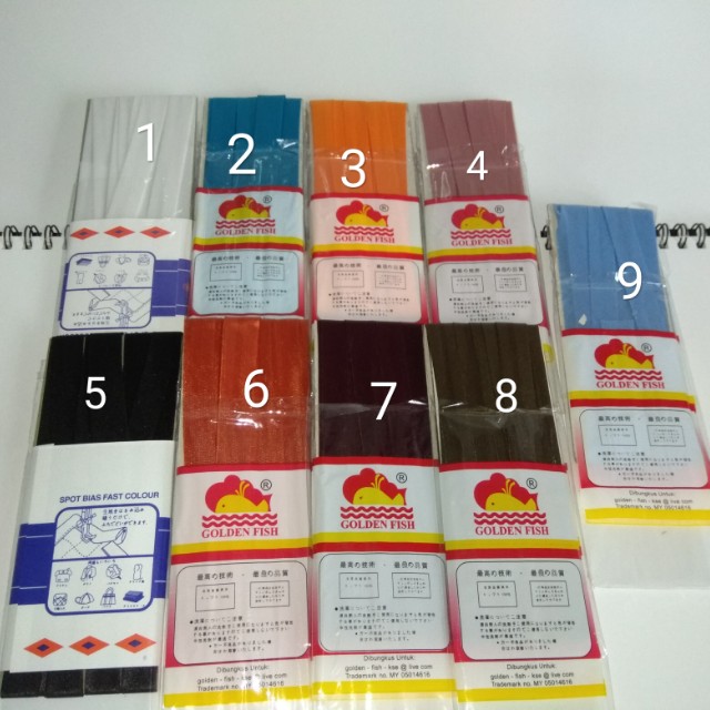 Bias tape, Hobbies & Toys, Stationery & Craft, Craft Supplies & Tools