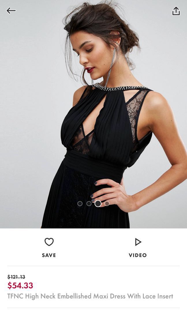 Lace insert for low cut dress clearance
