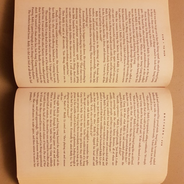 Brothers by Yu Hua translated from Chinese by Eileen Chengyin Chow and