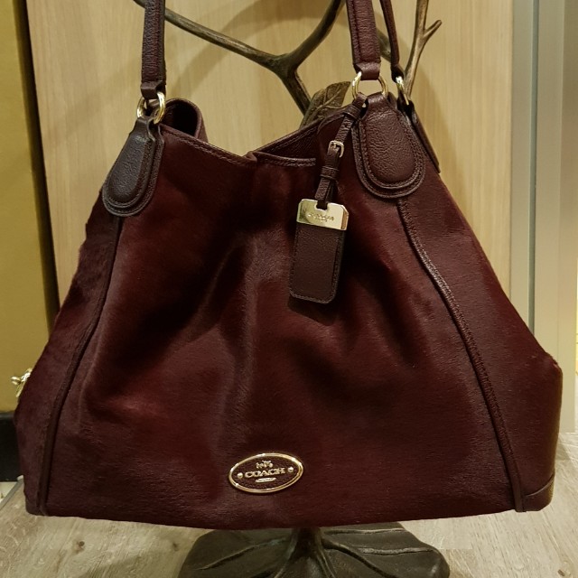 Coach calf hair purse new arrivals